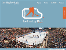 Tablet Screenshot of ice-hockeyrink.com
